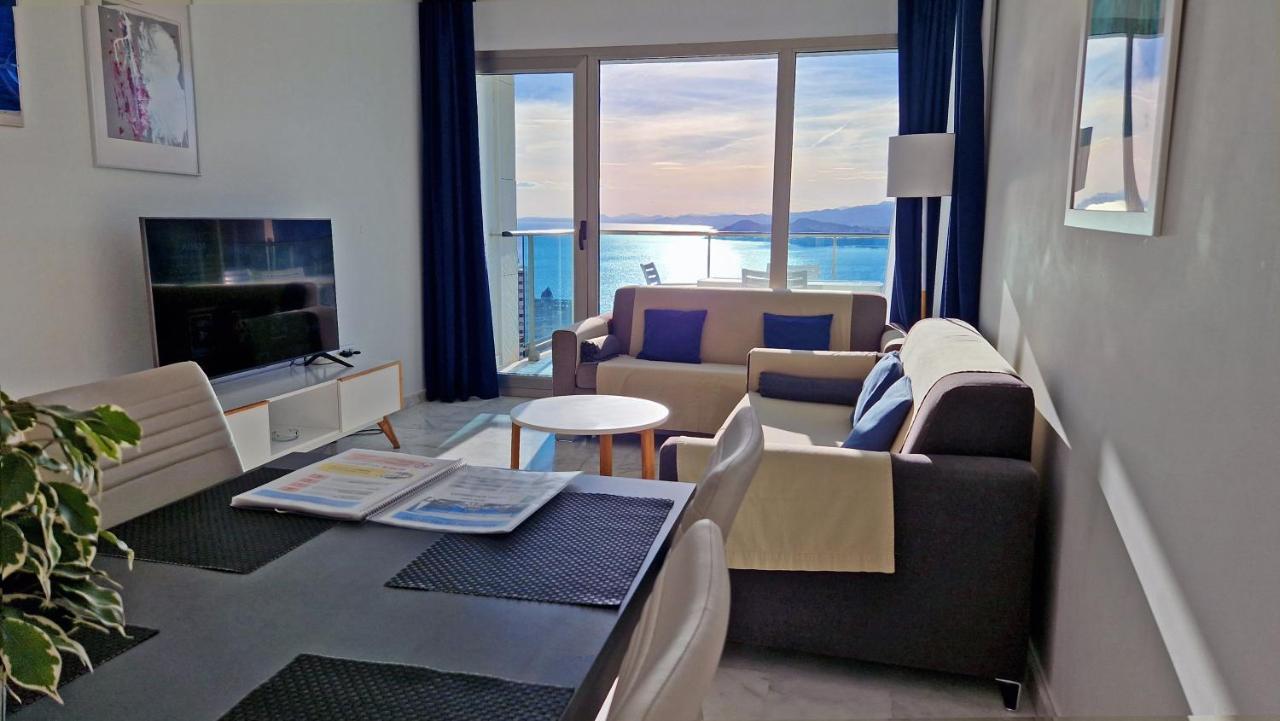 Skyline 26 Stunning Sea Views From A 2-Bedroom Apartment On The 26Th Floor Benidorm Exteriér fotografie